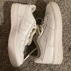 White Nike Air Force 1s